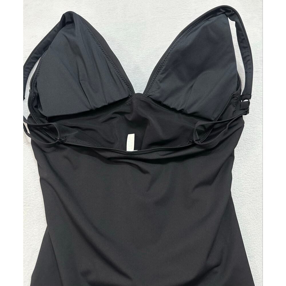 Sea Level Swim Australia Black Plunge V Neck One Piece Swimsuit Size 12 - Picture 6 of 11